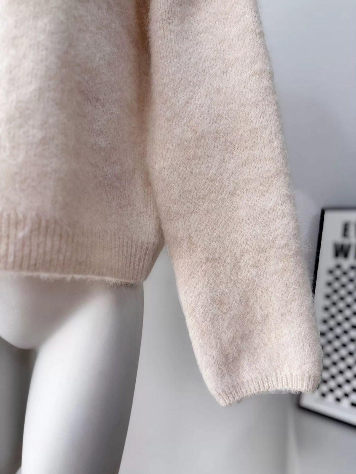 Fuzzy Knit Button-Down Cardigan, view 11