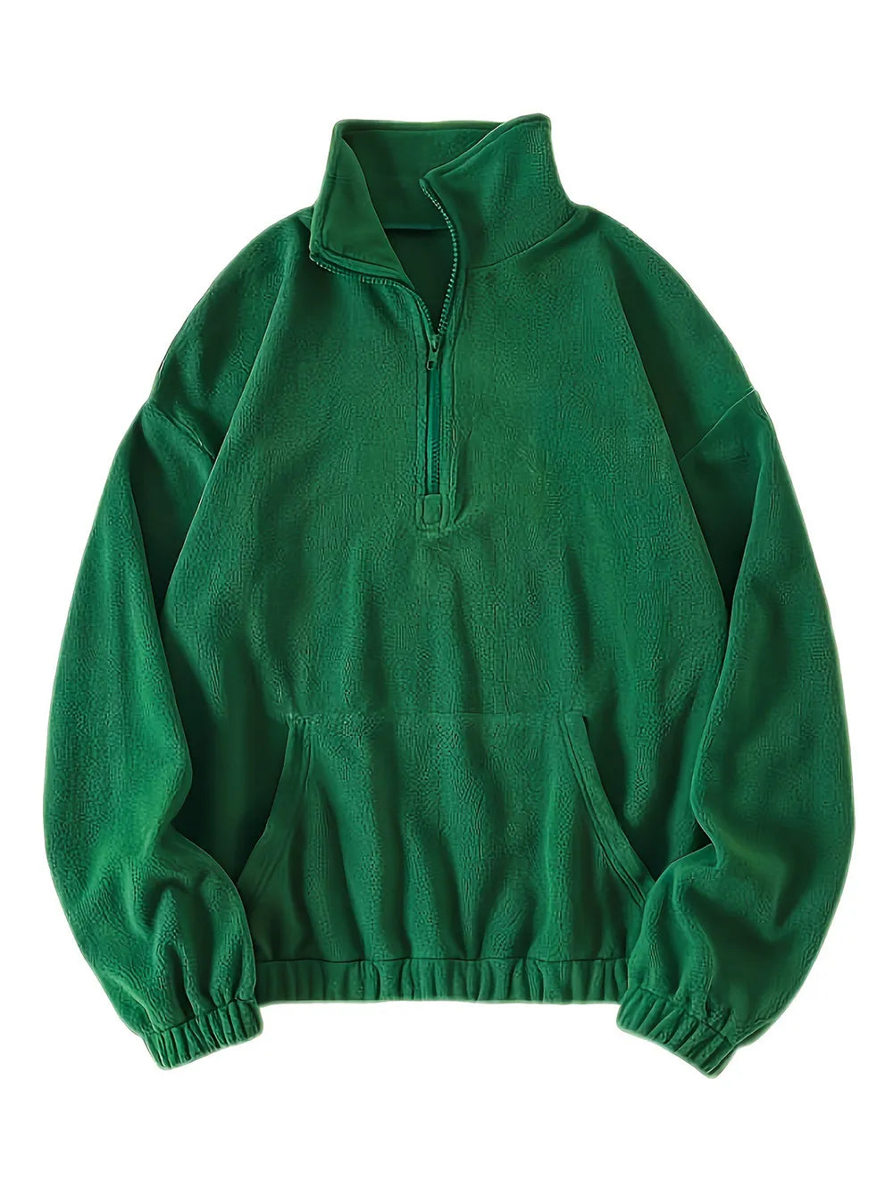 Half Zip Long Sleeve Sweatshirt - Lilixa.store