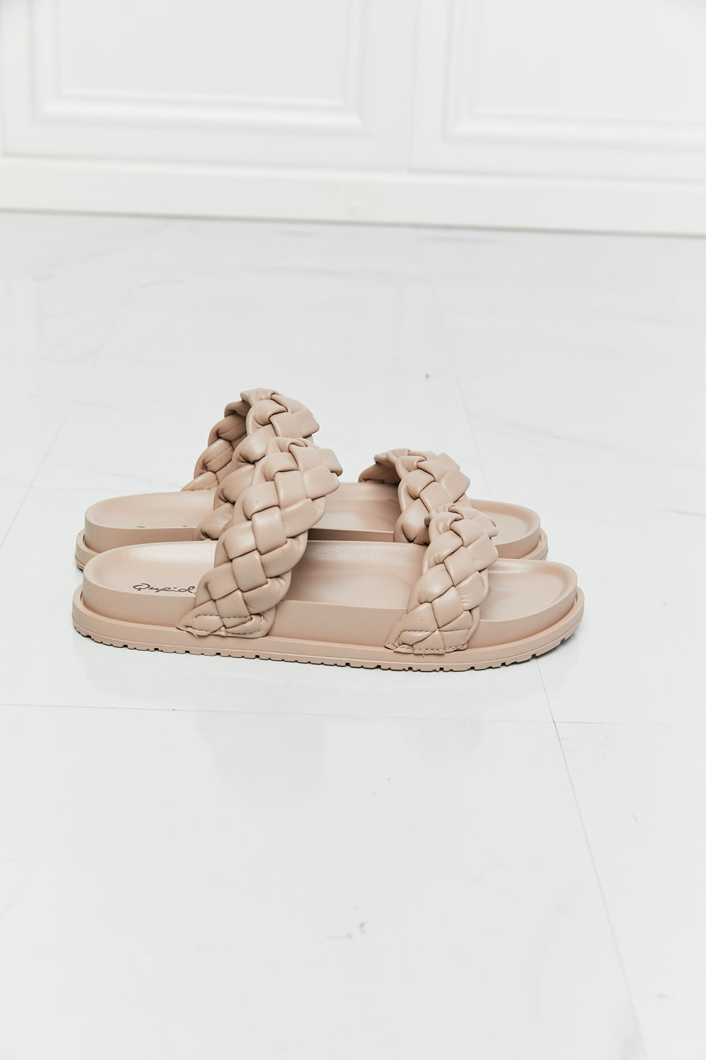 Qupid Braided Open Toe Slippers - Lilixa.store