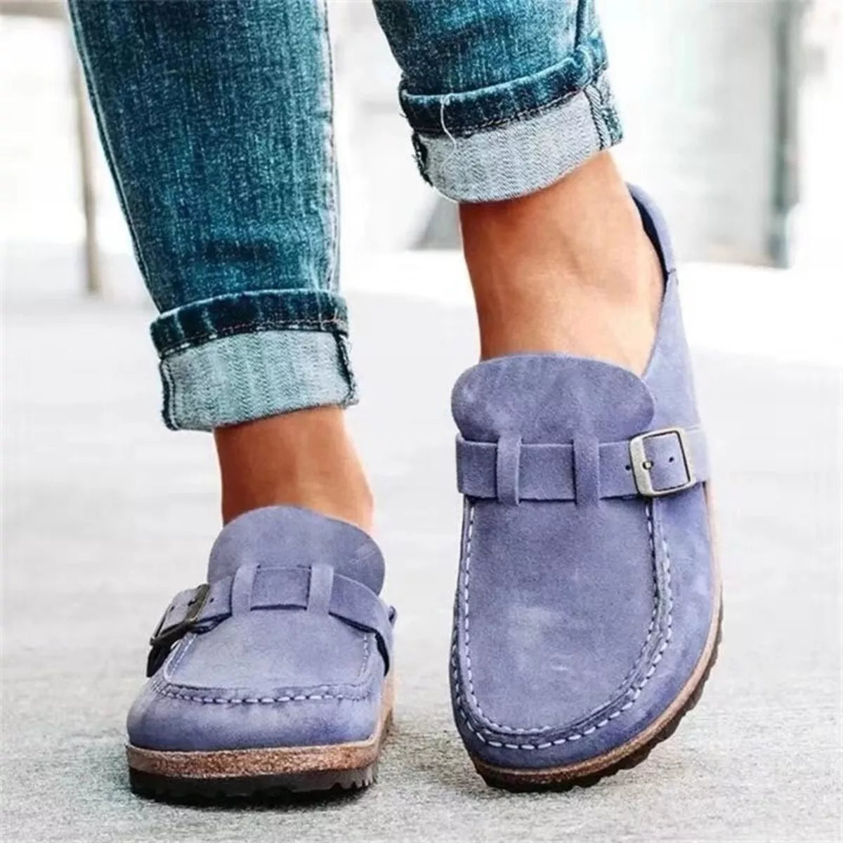 Round Toe Slip-Ons