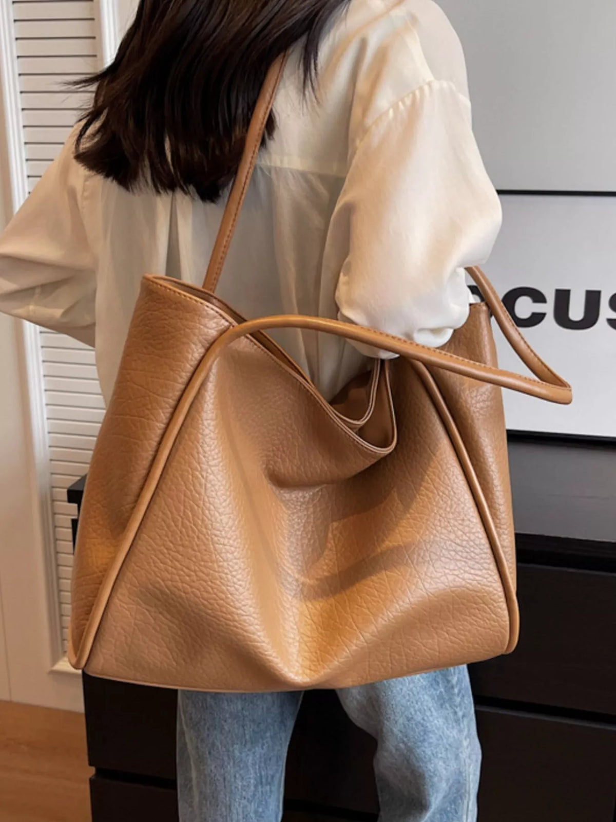 PU Leather Tote Bag