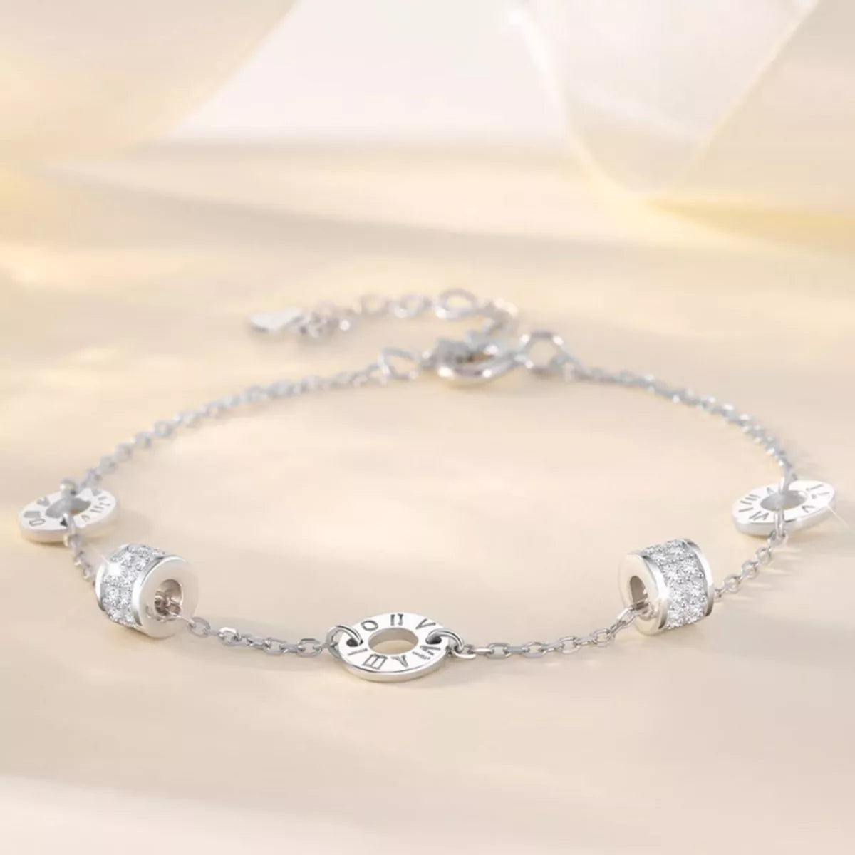 925 Sterling Silver Chain Geometric Bracelet - Lilixa.store