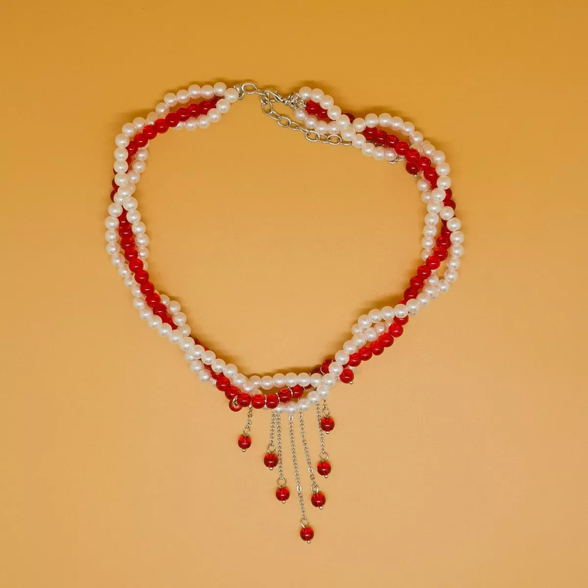 Twisted Bead Tassel Necklace - Lilixa.store