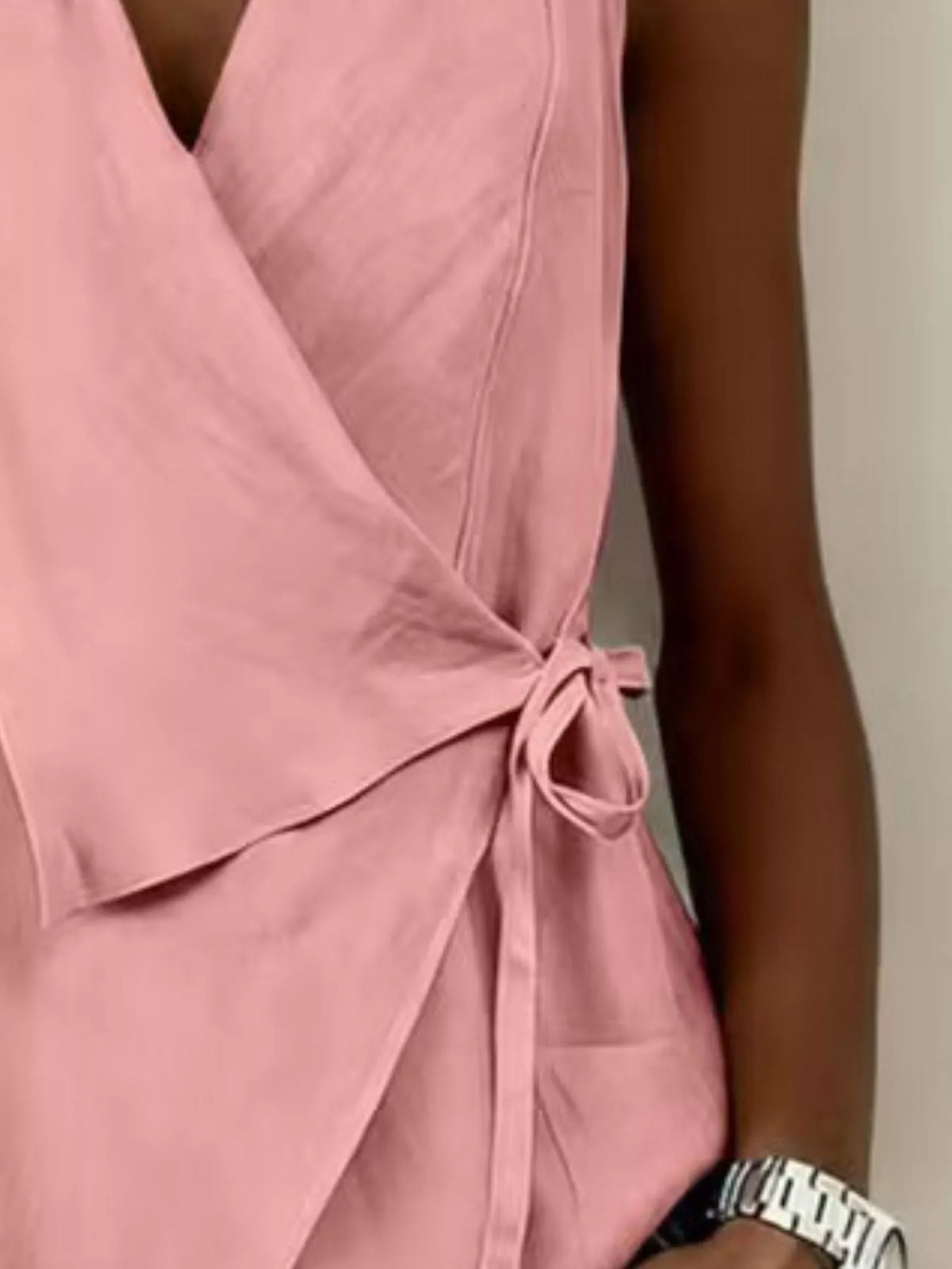 Tie Detail Sleeveless Top, view 5