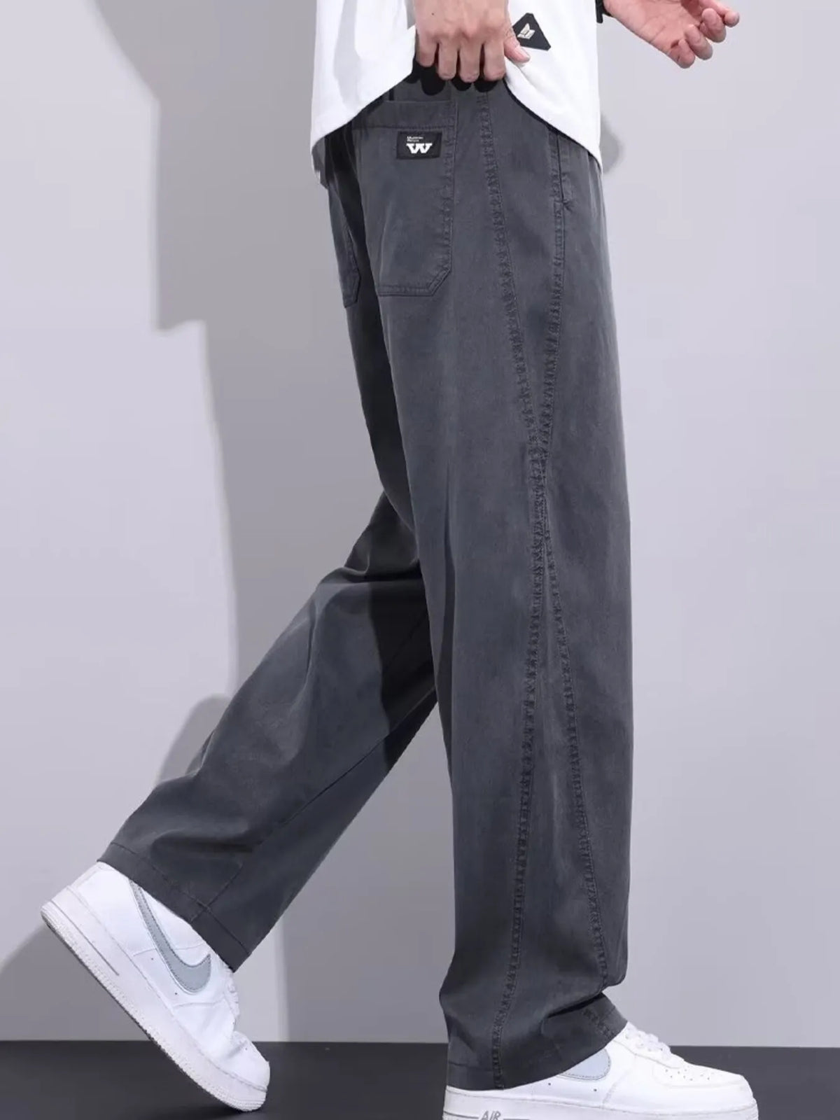 Men's Plus Size Relaxed Fit Drawstring Pants, view 2