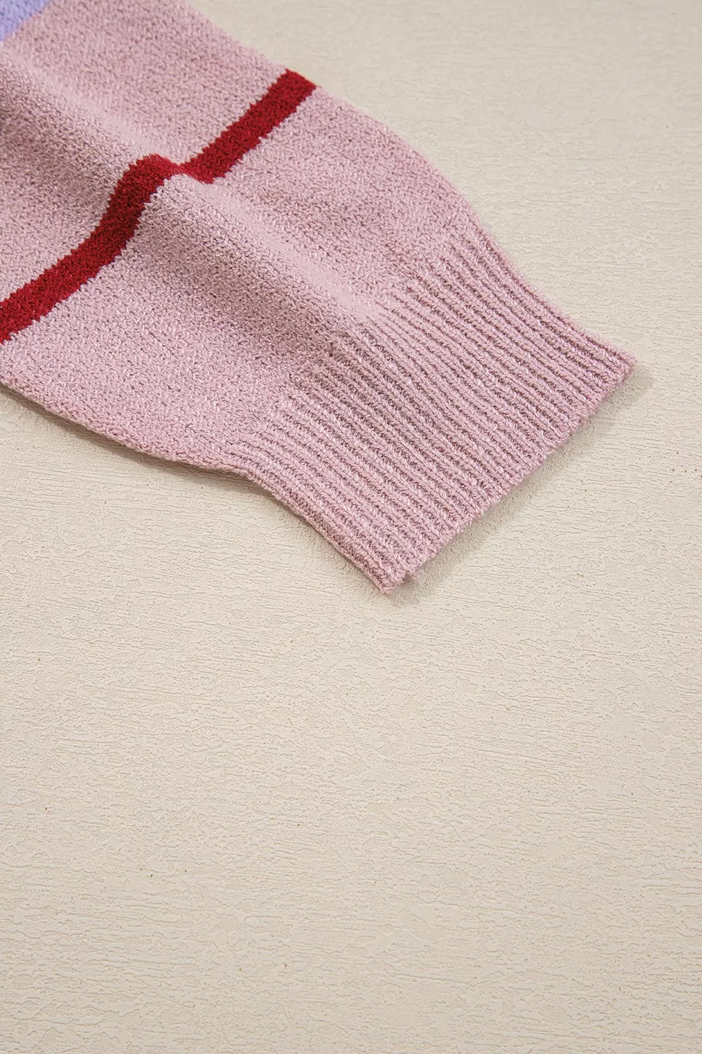 Striped Drop Shoulder Long Sleeve Sweater - Lilixa.store