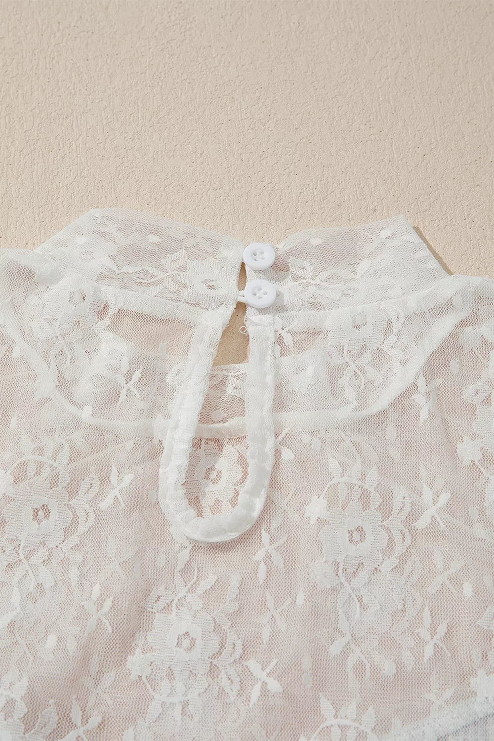 Lace Mesh Long Sleeve Top - Lilixa.store