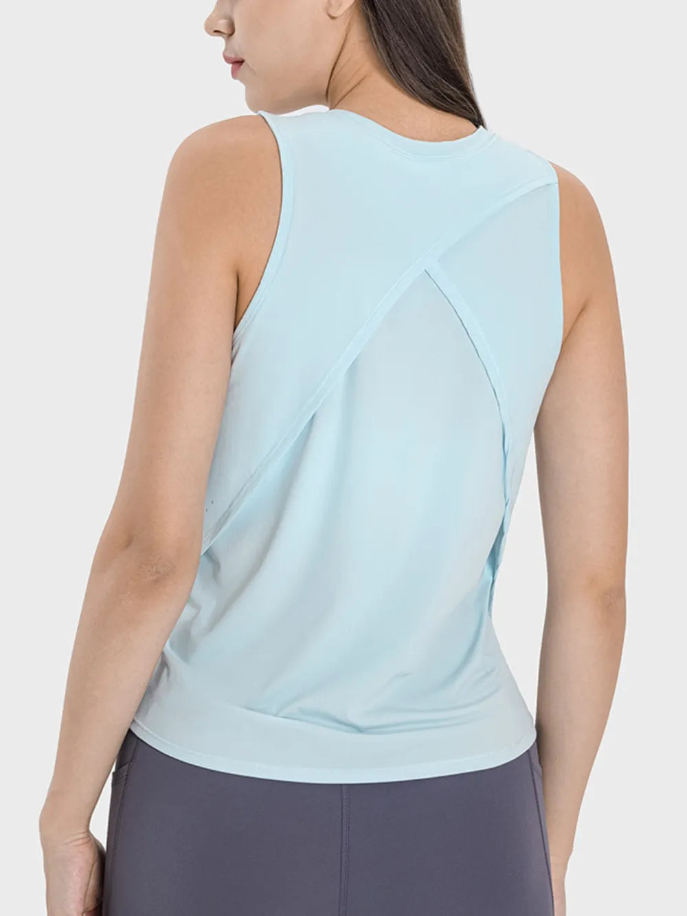 Millennia Round Neck Active Tank - Lilixa.store