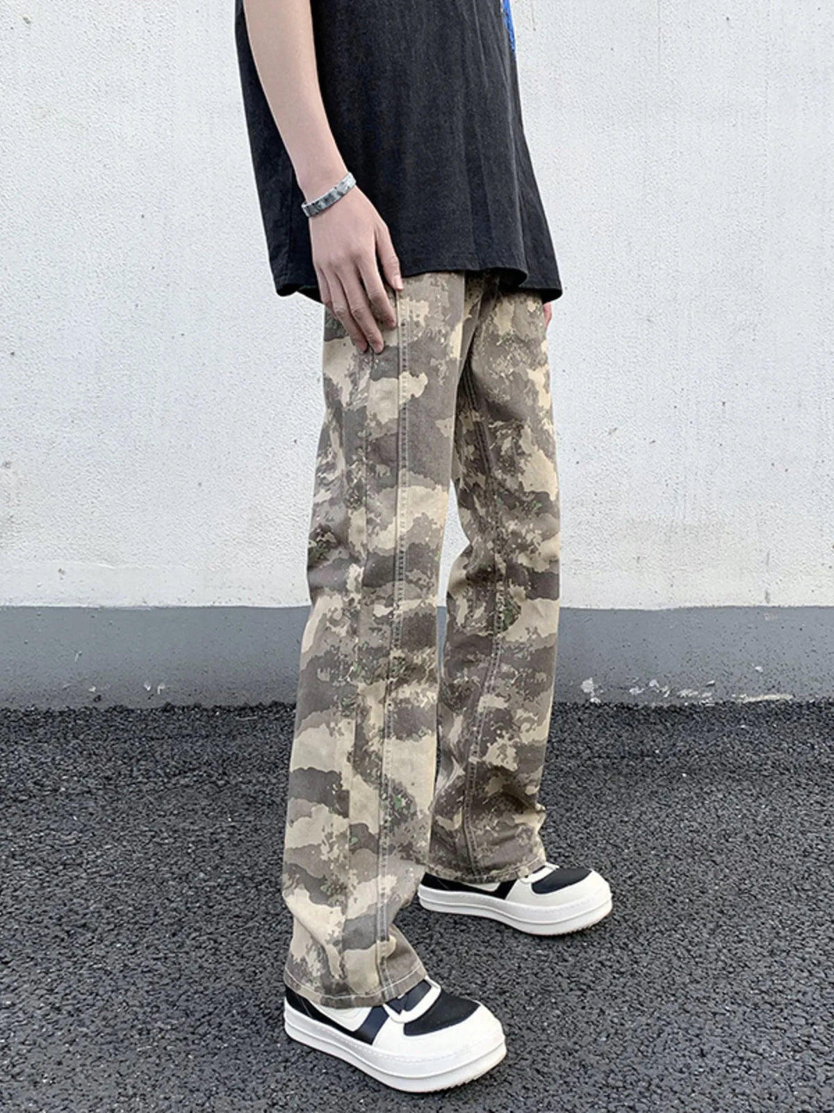 Men's Camouflage Straight-Leg Pants, view 3