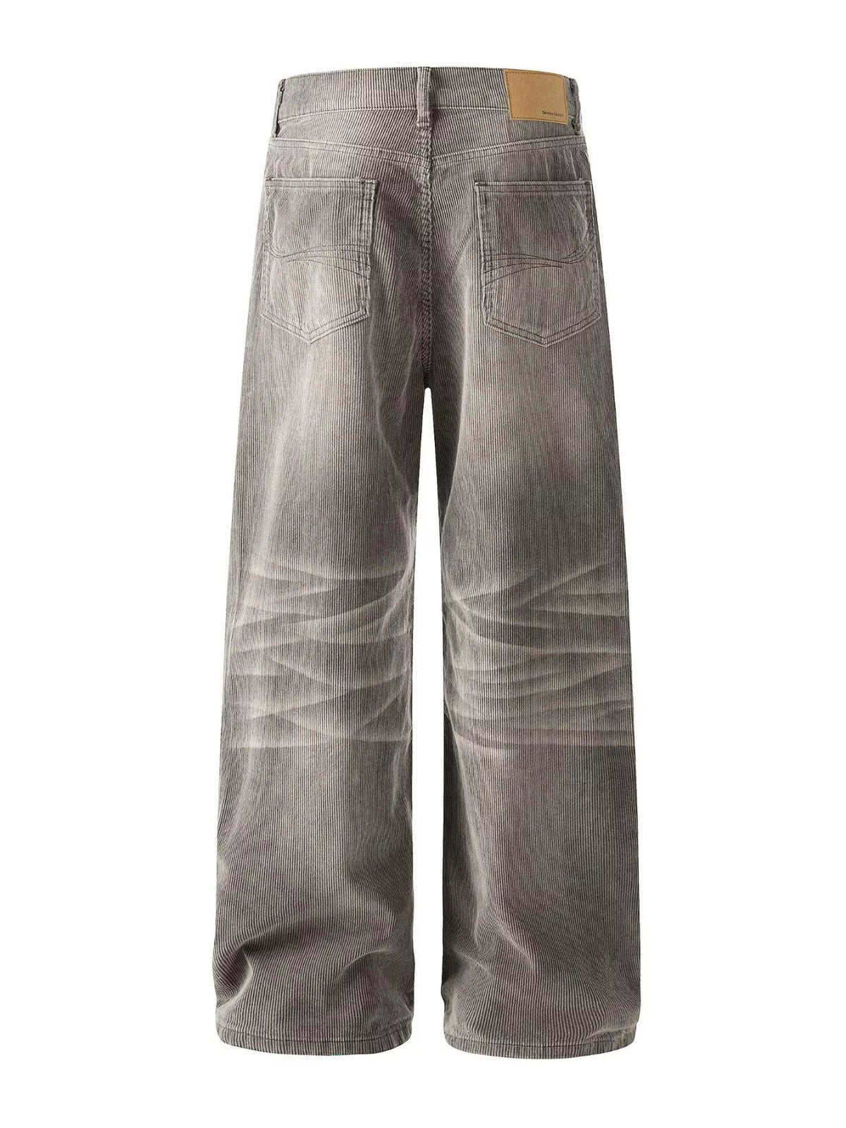 Men's Wide Leg Washed Jeans