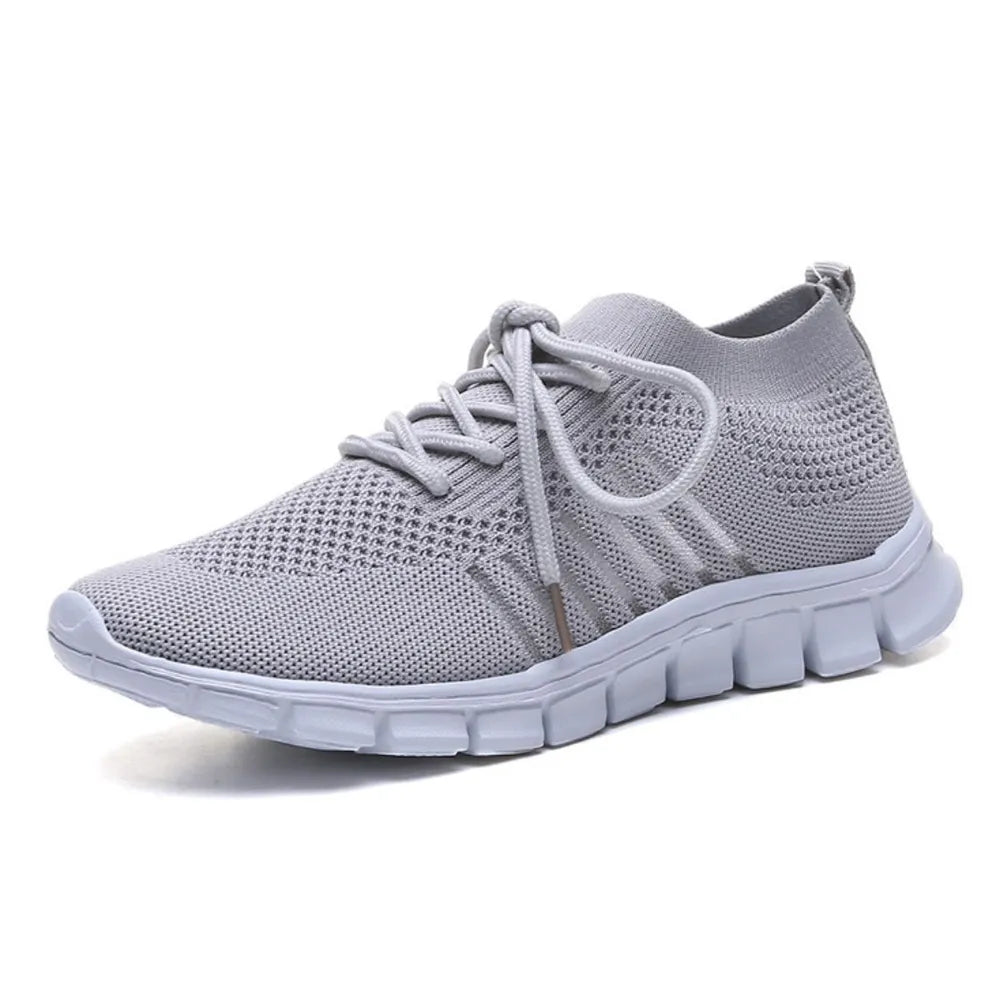 Breathable Mesh Round Toe Lace Up Athletic - Lilixa.store