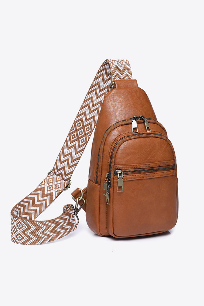 Adored It's Your Time PU Leather Sling Bag - Lilixa.store