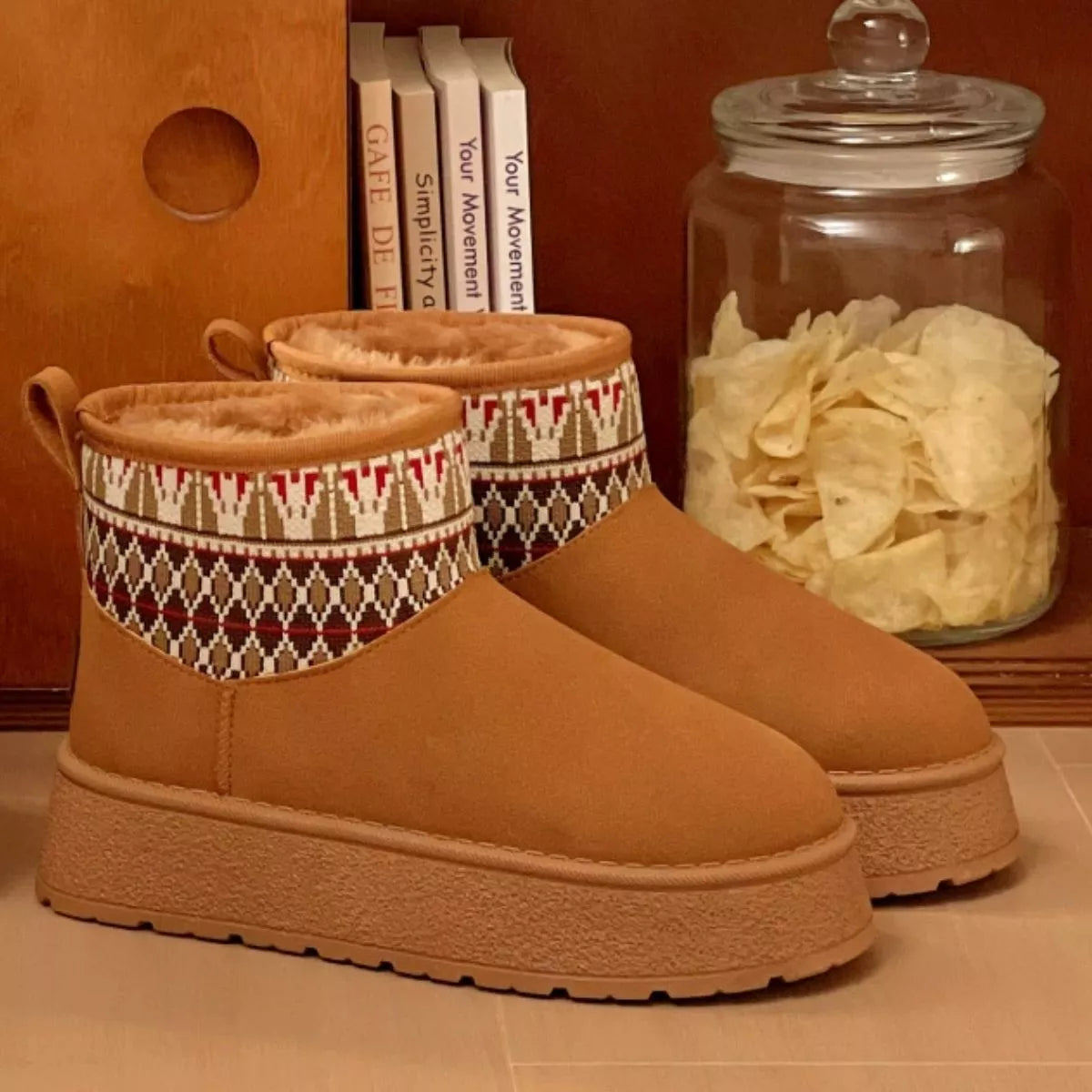 Round Toe Platform Boots