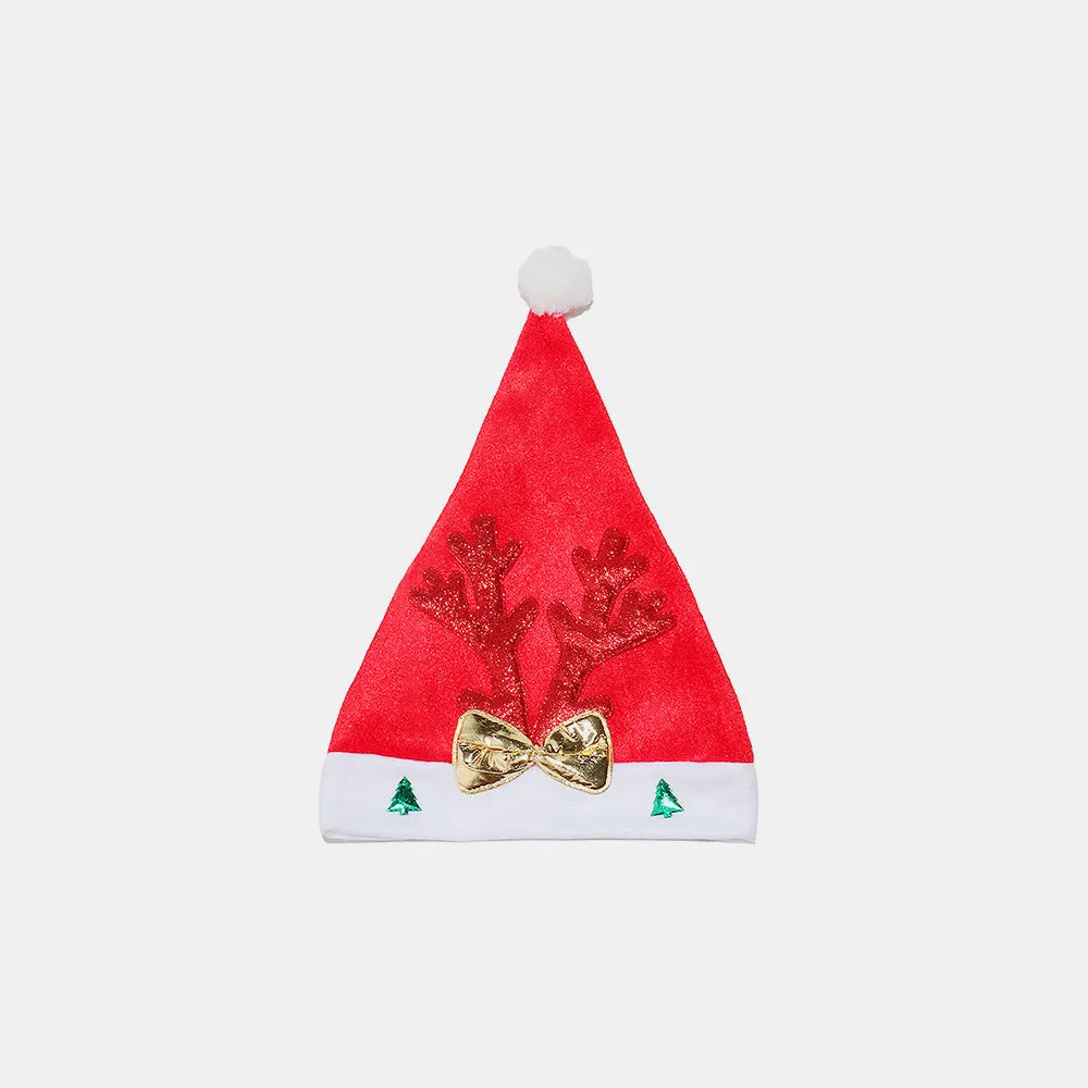 2 Piece Antler Christmas Hat with pompom - Lilixa.store