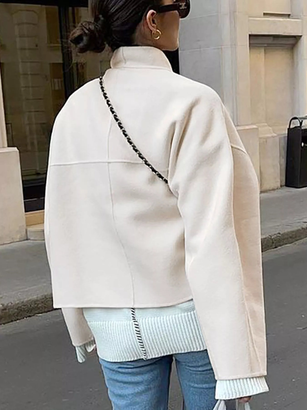 Open Front Dropped Shoulder Outerwear - Lilixa.store