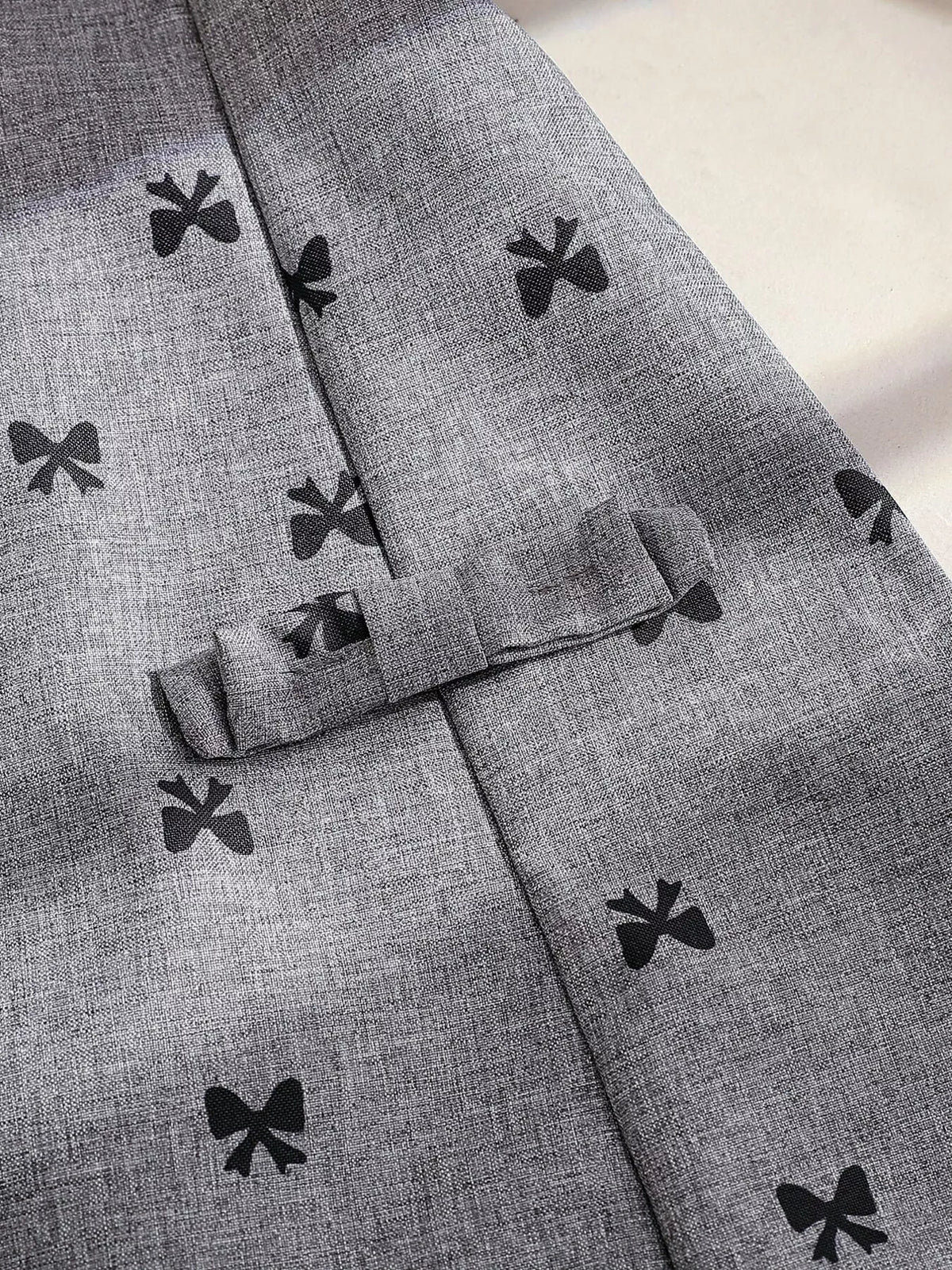 Children's Bow Print Puff Sleeve Dress - Lilixa.store