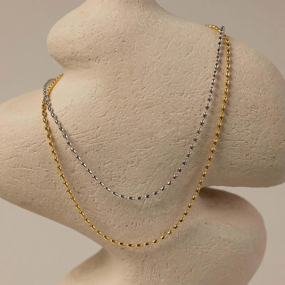 Titanium Steel Beaded Necklace – image 1 | Lilixa Trending Jewelry