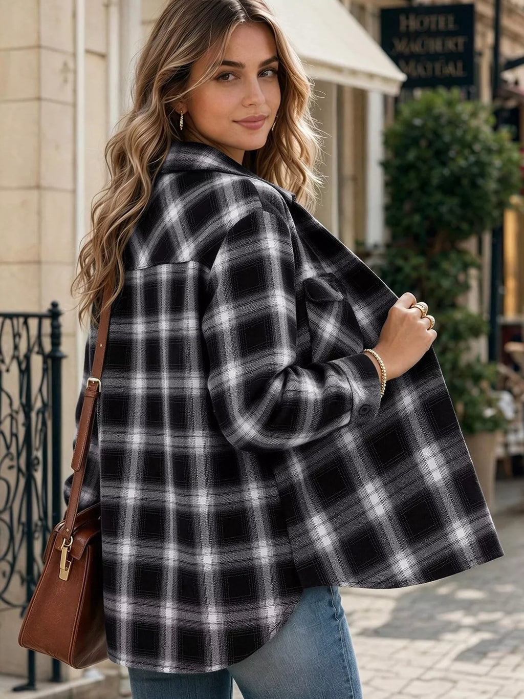 Casual Plaid Button-Down Shirt - Lilixa.store