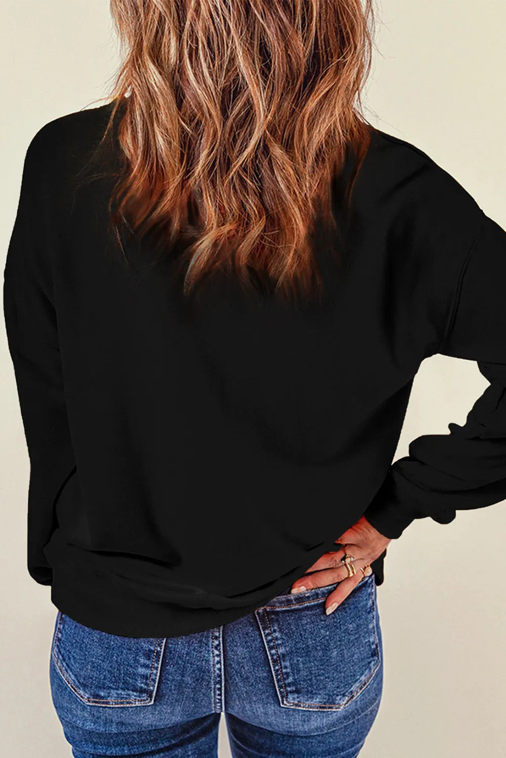 Pumpkin & Ghost Round Neck Long Sleeve Sweatshirt - Lilixa.store