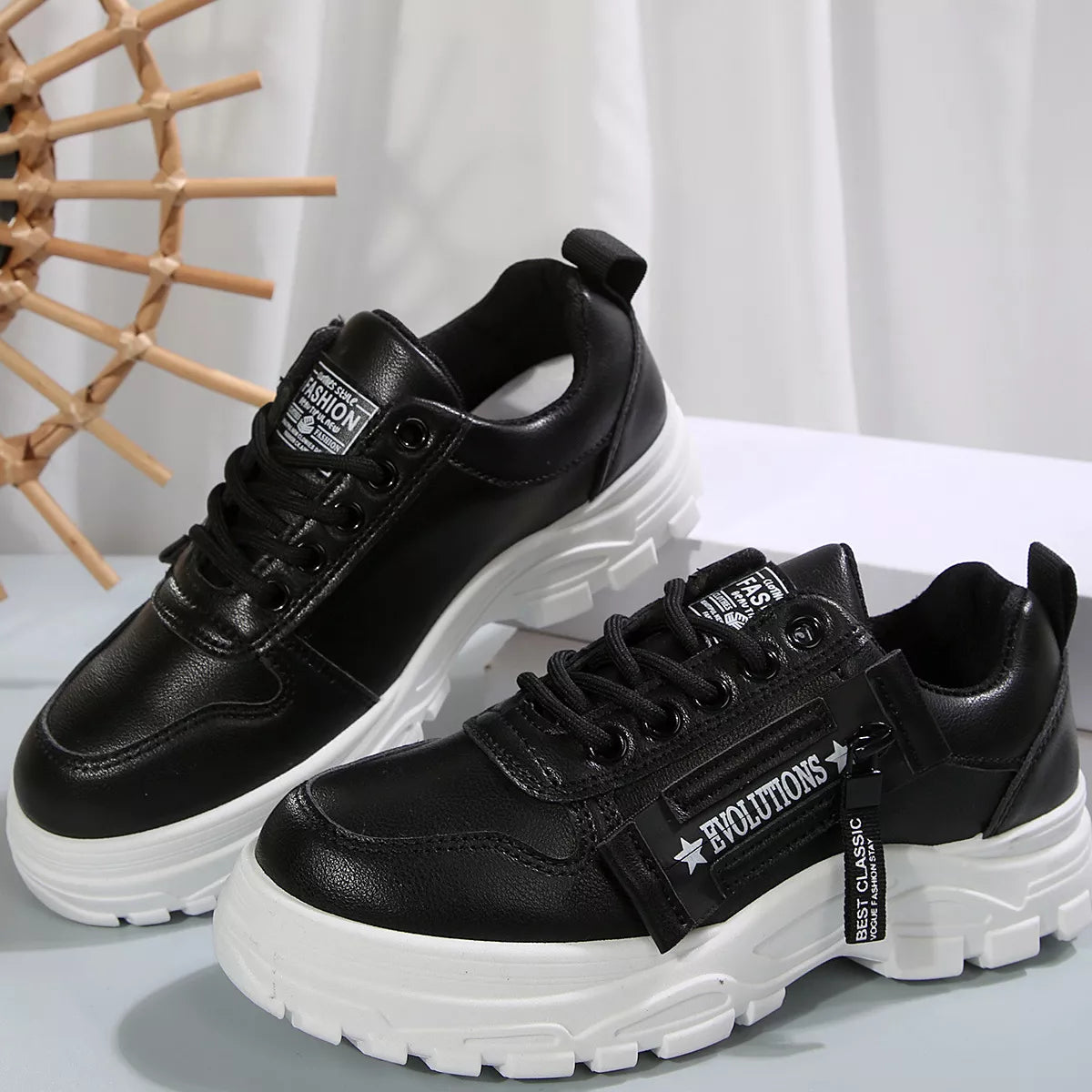 Lace Up Round Toe Athletic - Lilixa.store