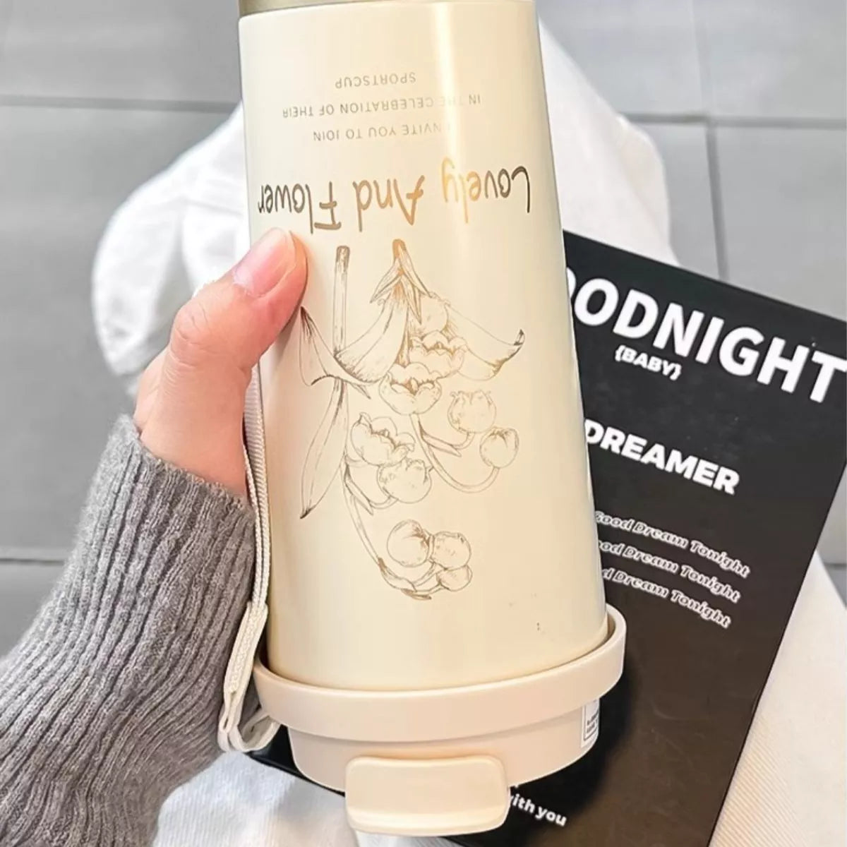 Lovely and Flower Aesthetic Tumbler with Straw - Lilixa.store