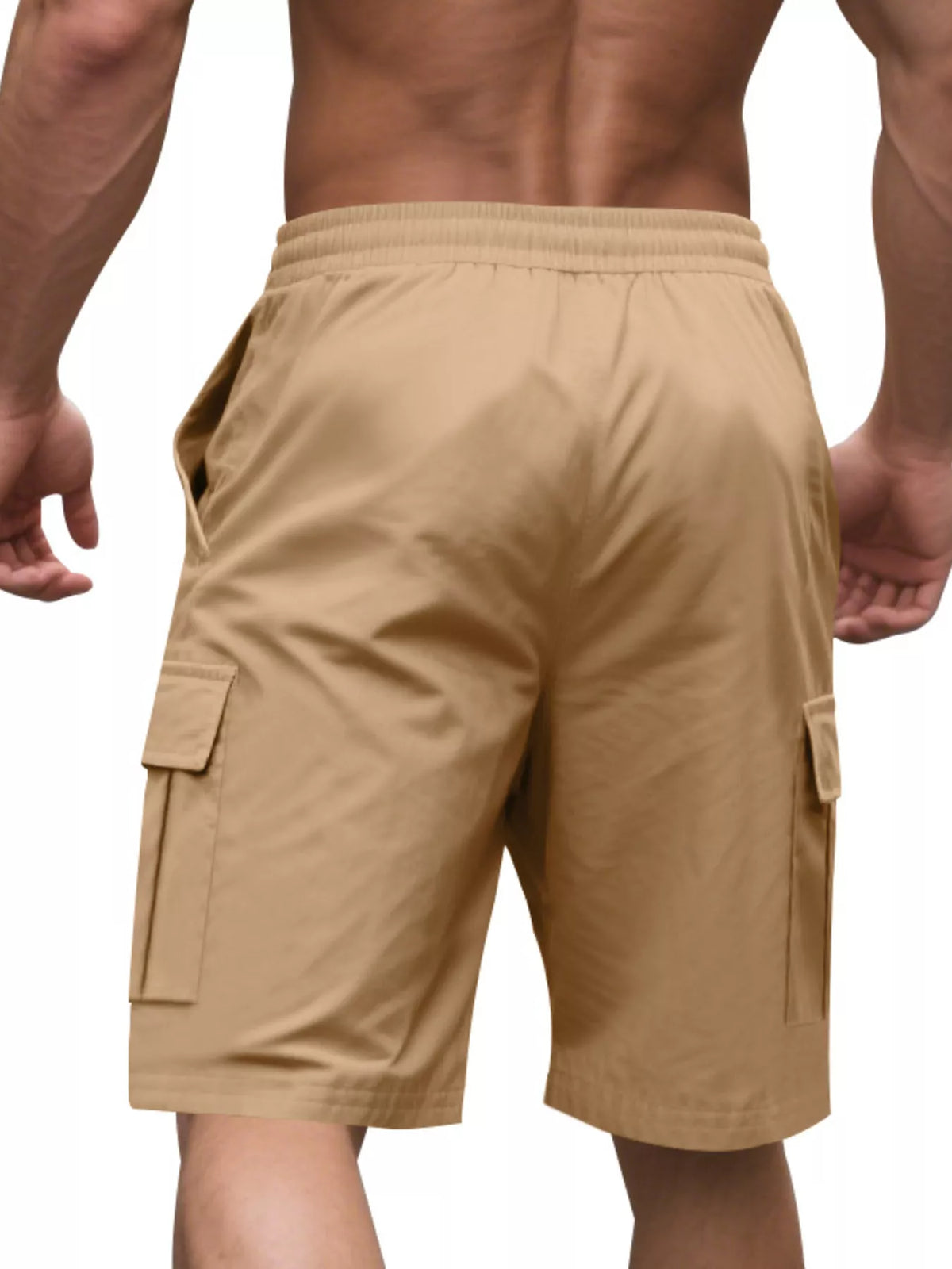 Men's Full Size Cargo Shorts with Drawstring Plus Size, view 16