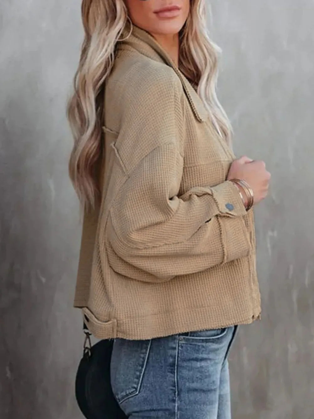 Button Up Long Sleeve Jacket, view 9