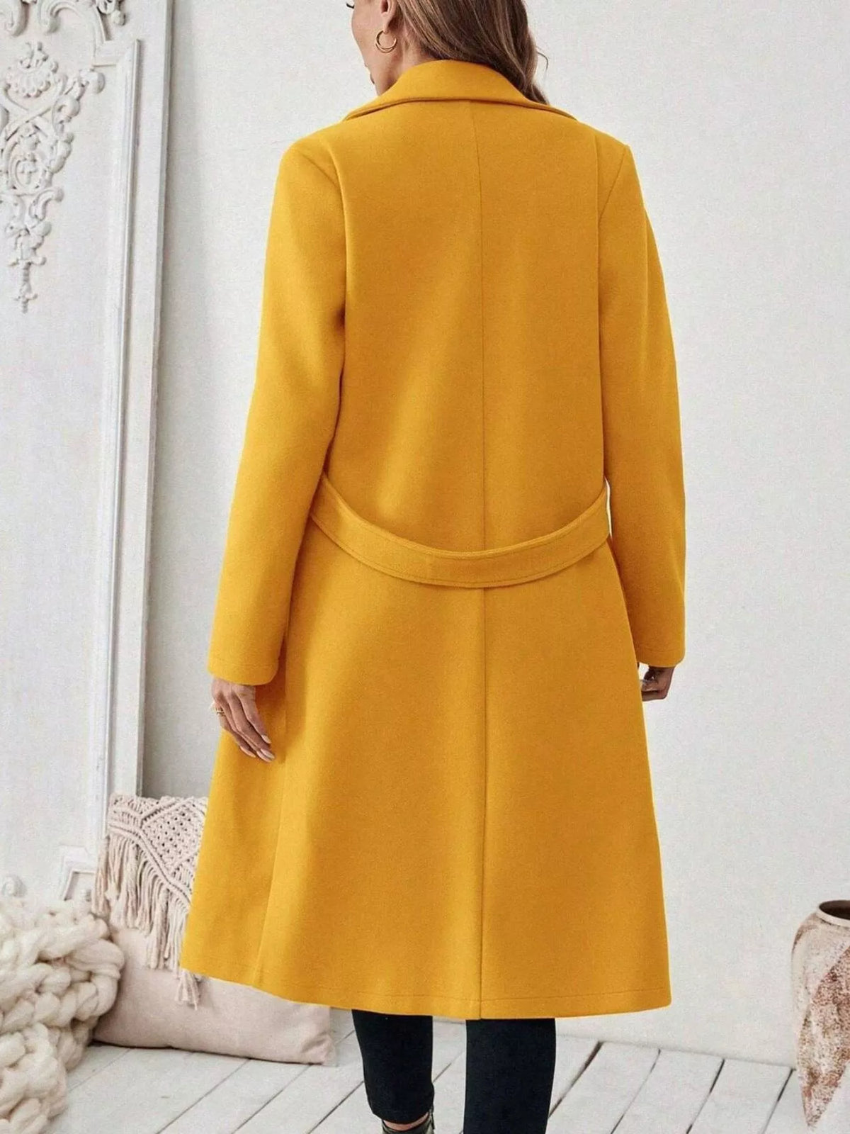 Single-Button Longline Coat