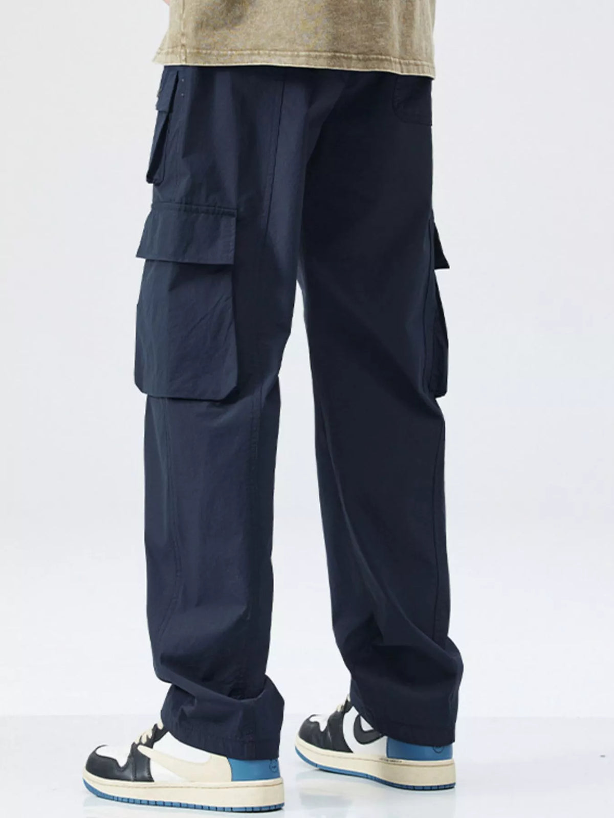 Men's Full Size Relaxed Fit Cargo Pants Plus Size, view 5
