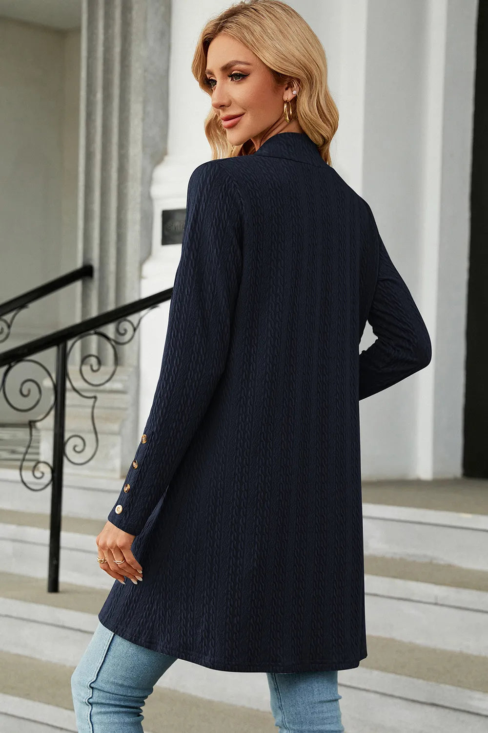 Open Front Long Sleeve Cardigan, view 4