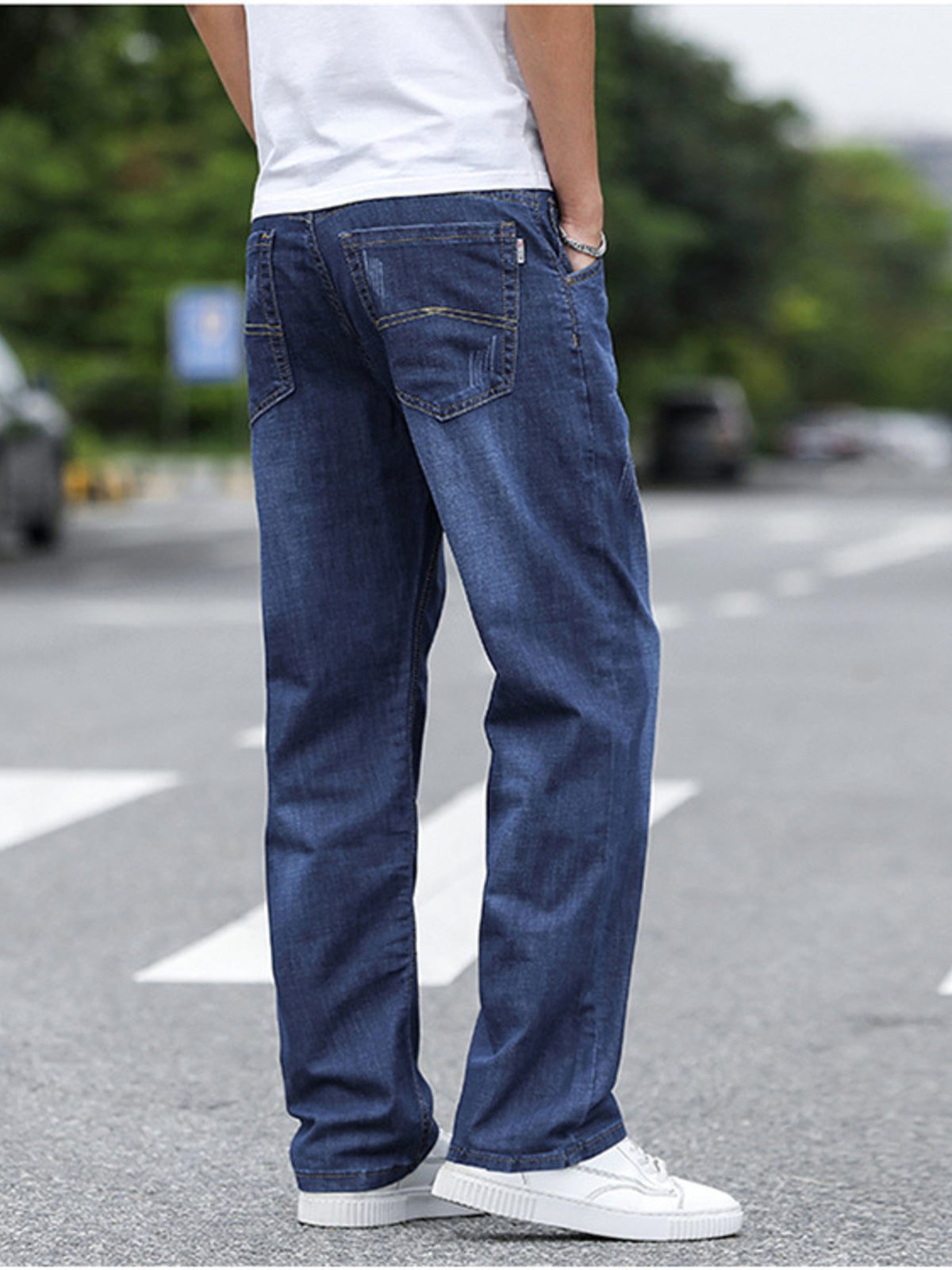 Men's High-Stretch Slim Fit Jeans