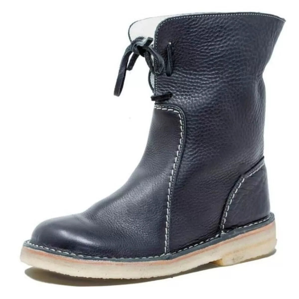 Round Toe Flats Boots - Lilixa.store