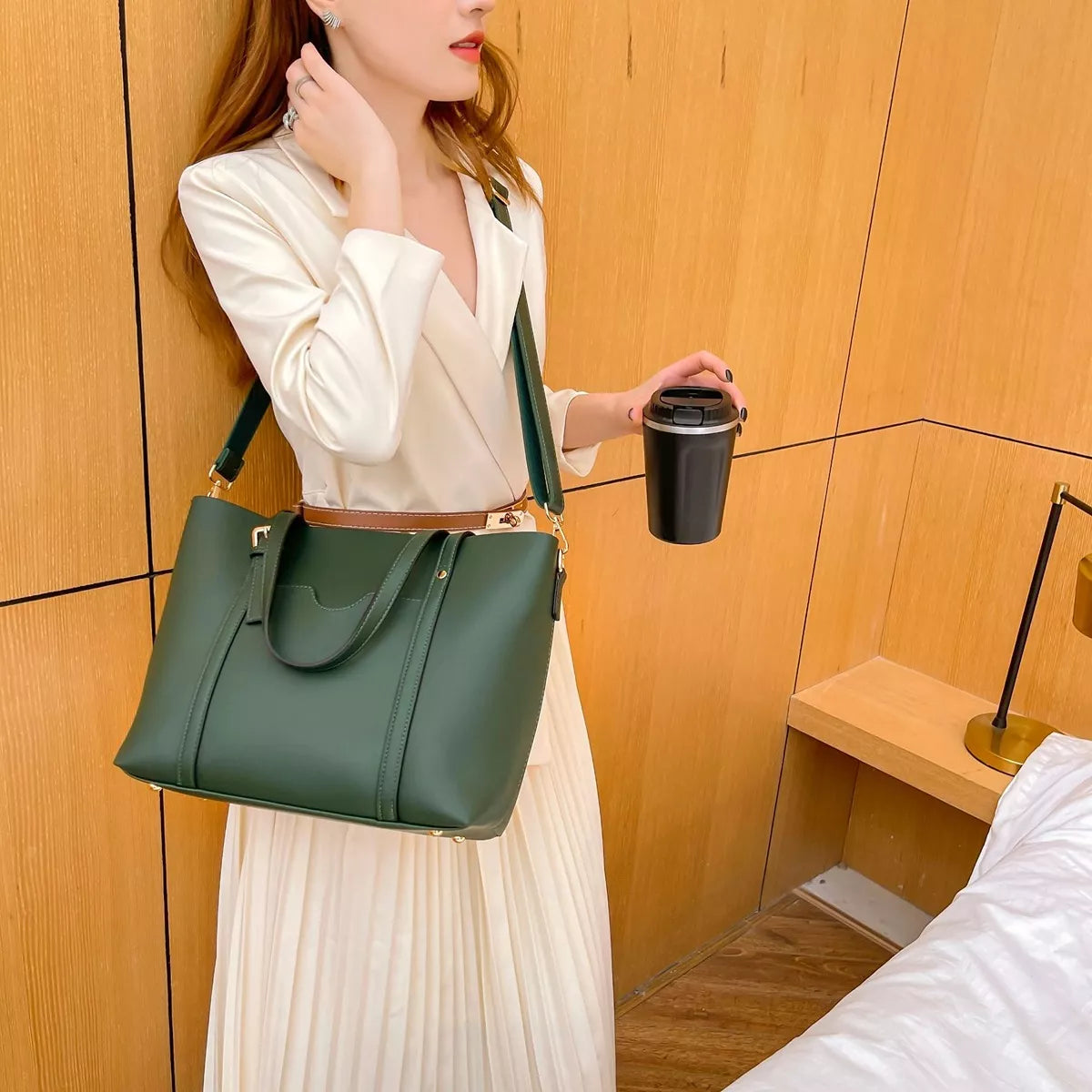 PU Leather Tote Bag