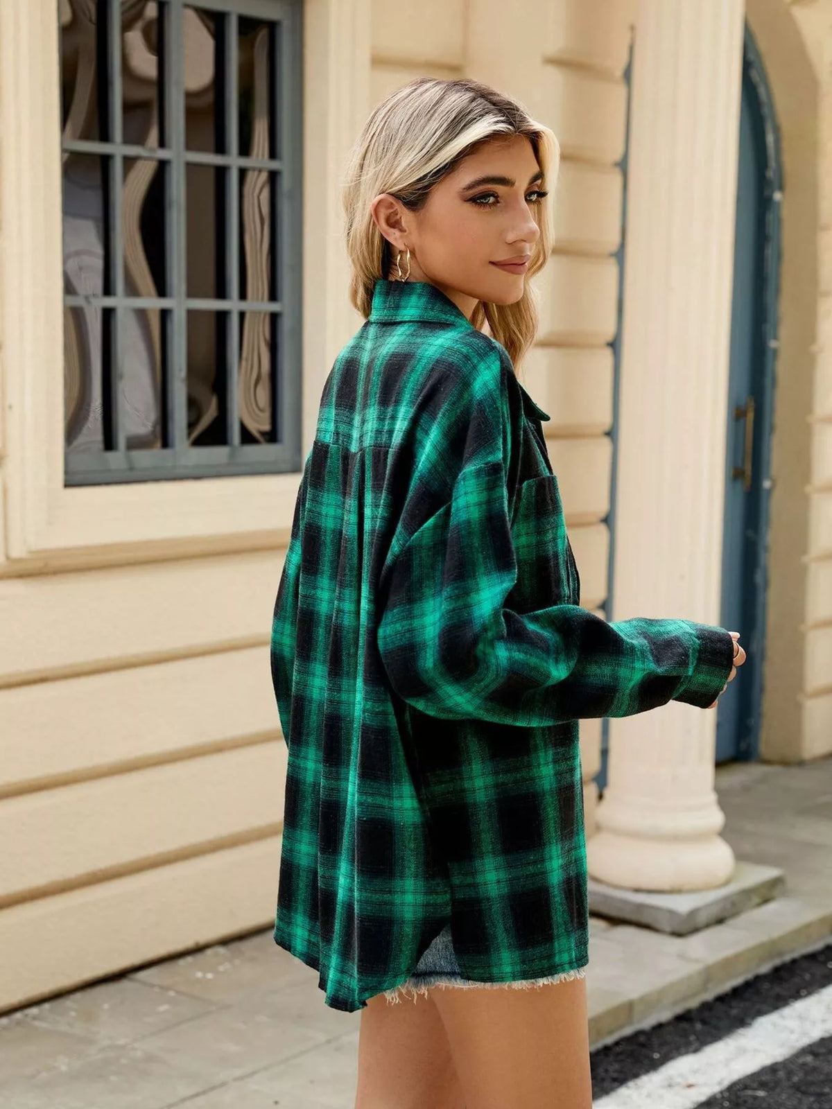 Plaid Button Up Shirt, view 19