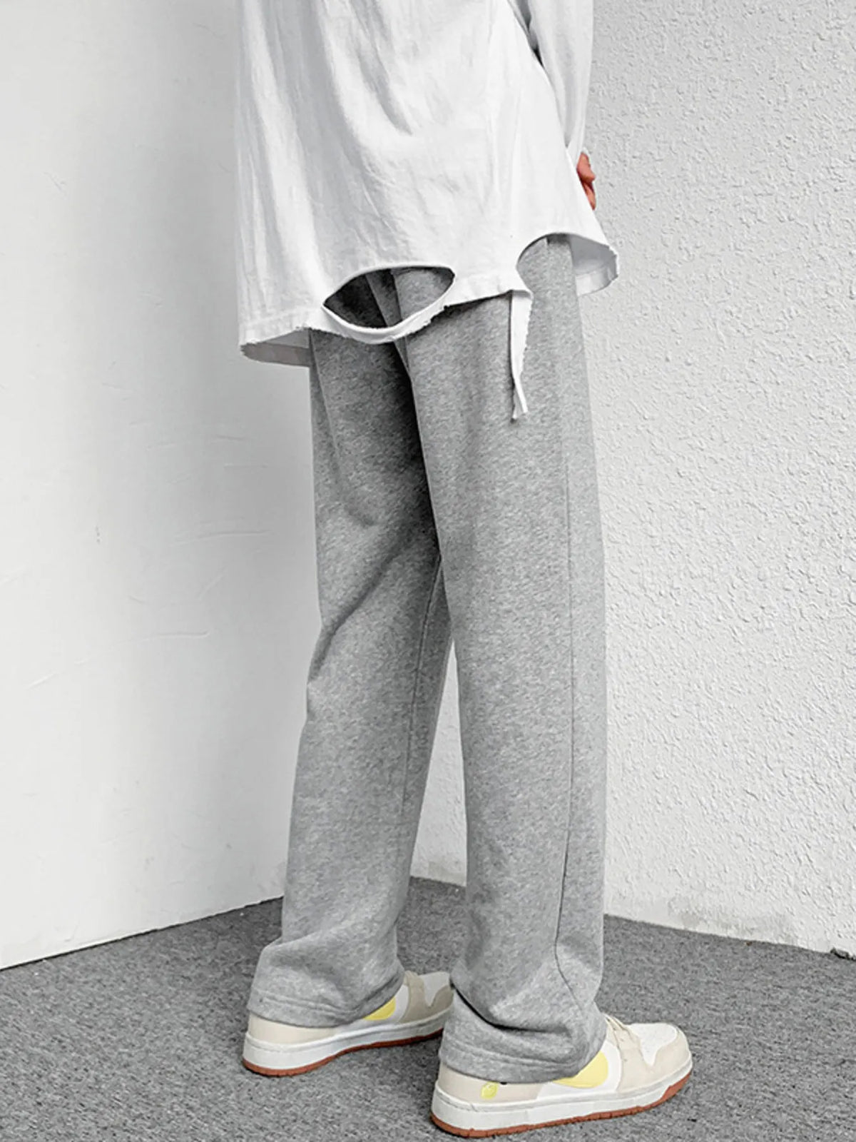 Men's Drawstring Wide Leg Pants, view 2