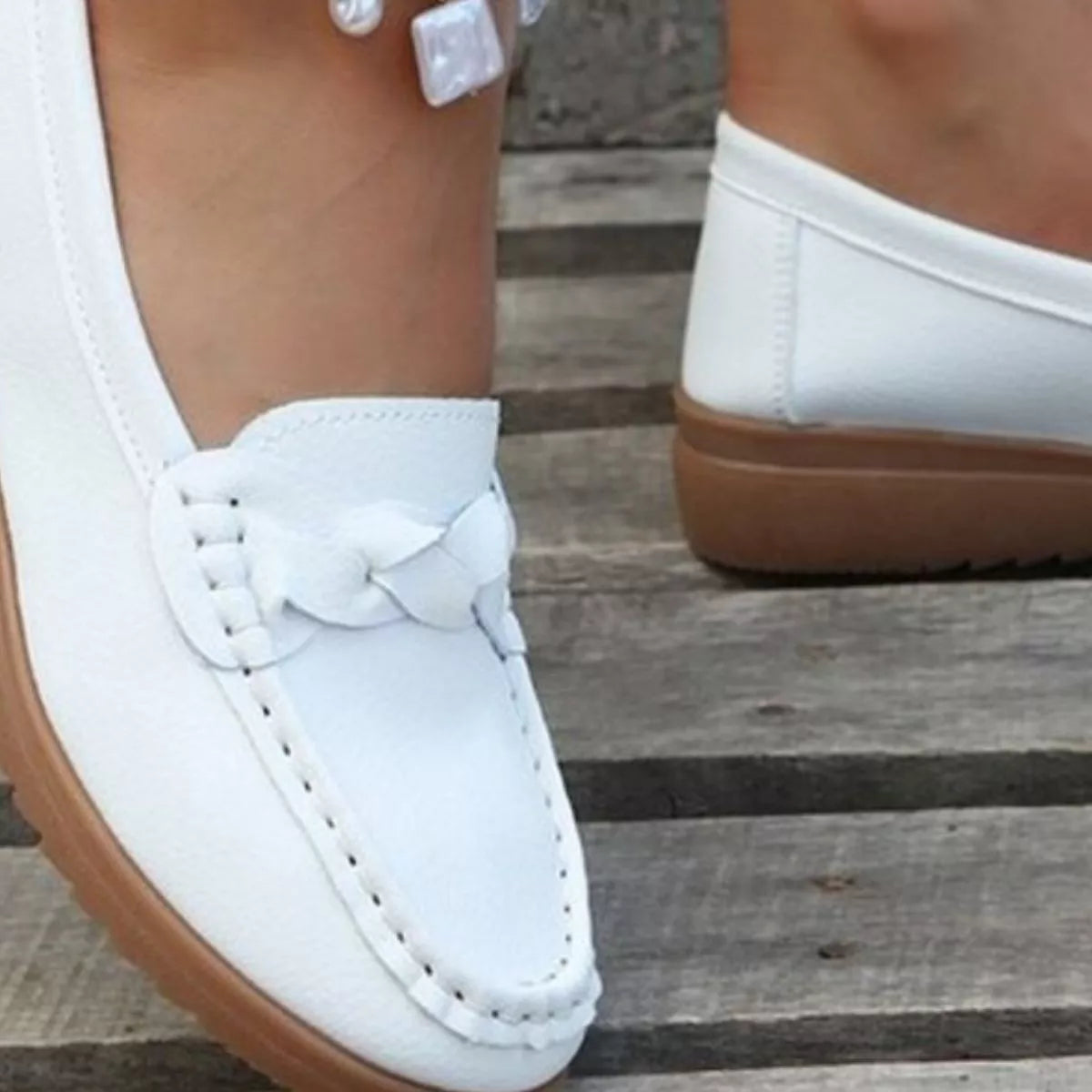 Round Toe Flats Slip-Ons - Lilixa.store