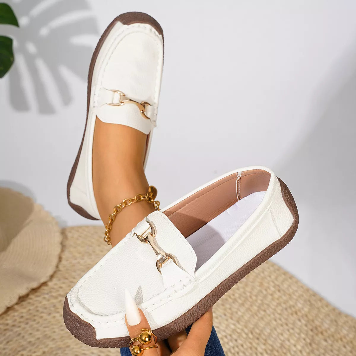 Round Toe Slip-Ons - Lilixa.store