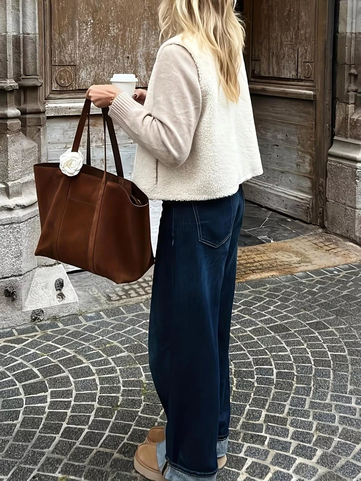 Button-Down Sherpa Vest Coat - Lilixa.store