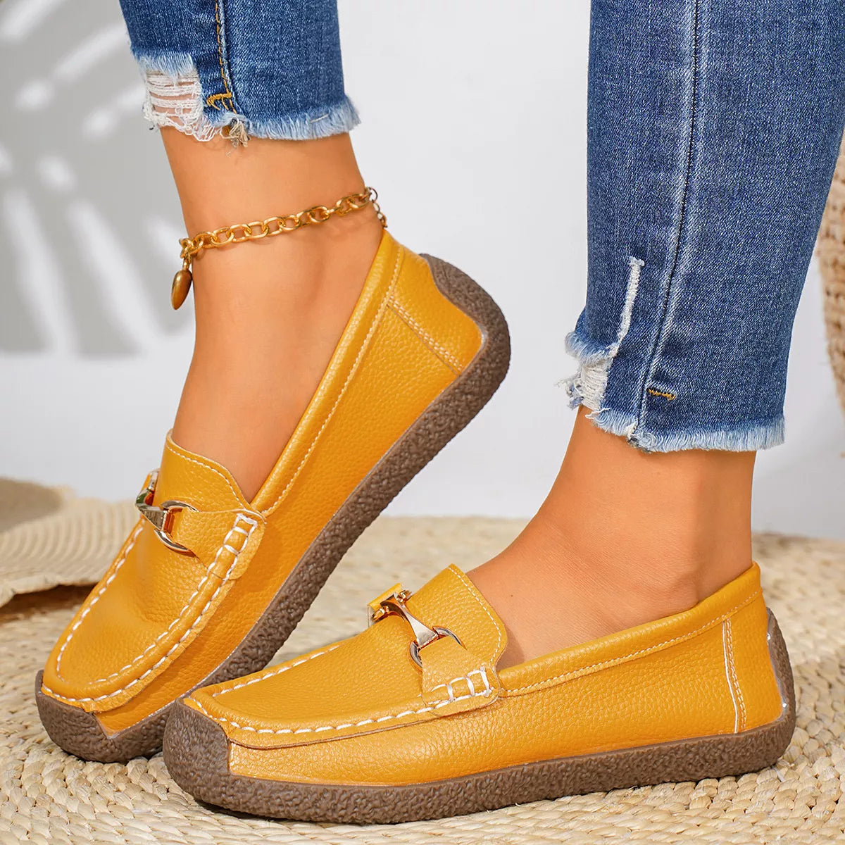 Round Toe Slip-Ons - Lilixa.store