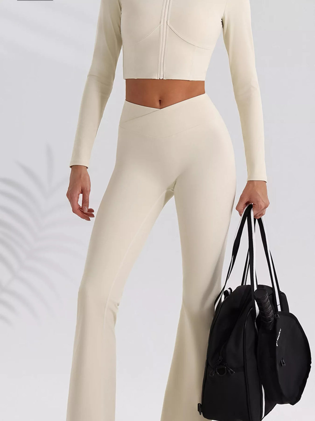 Seamless Criss-Cross V-Neck Tank and Leggings Active Set - Lilixa.store