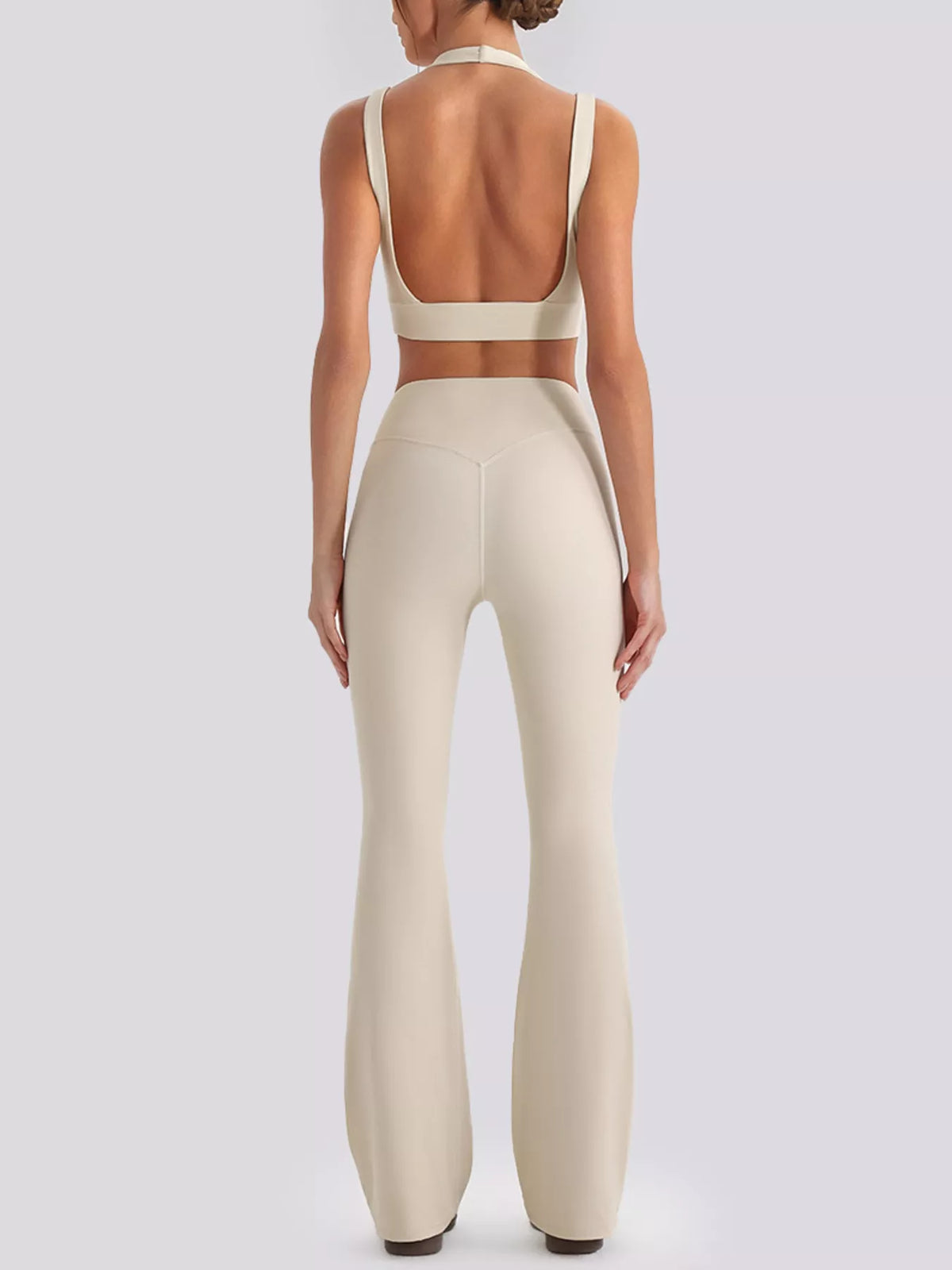Seamless Criss-Cross V-Neck Tank and Leggings Active Set - Lilixa.store