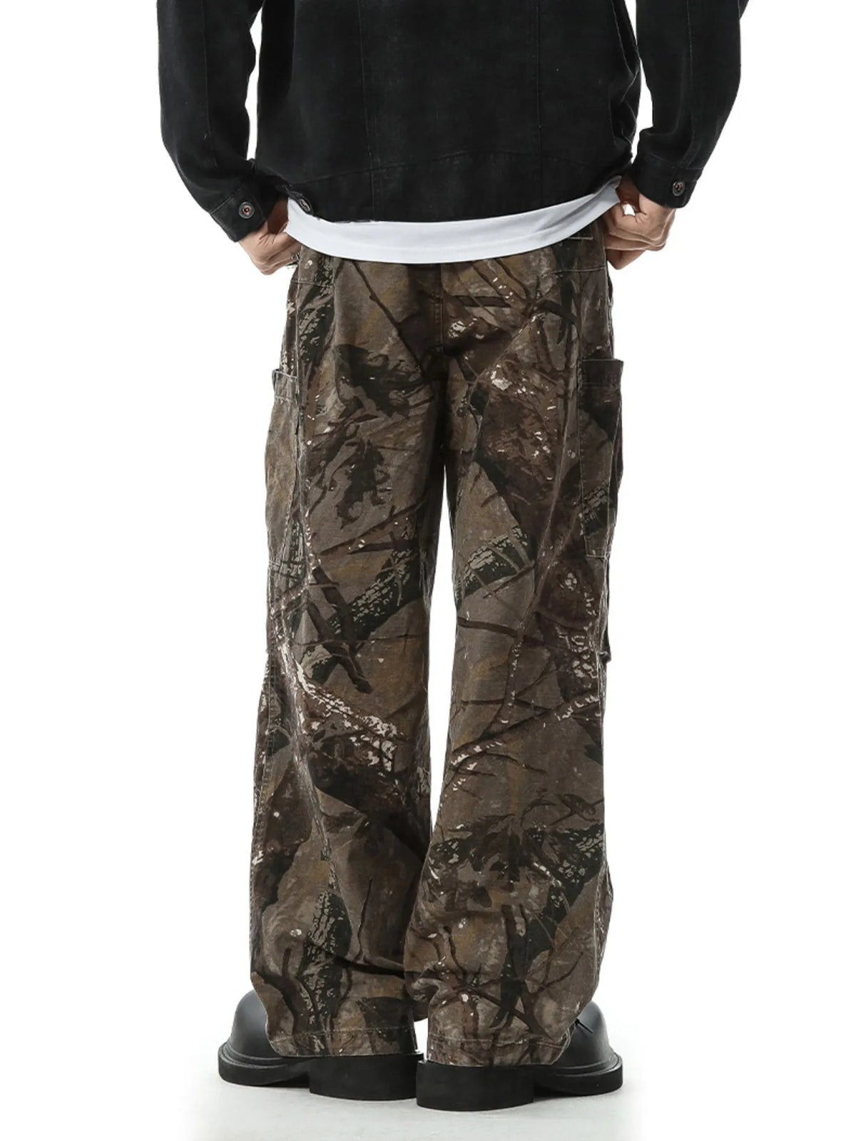 Men's Full Size Relaxed Fit Camo Pants Plus Size in Camouflage, view 3