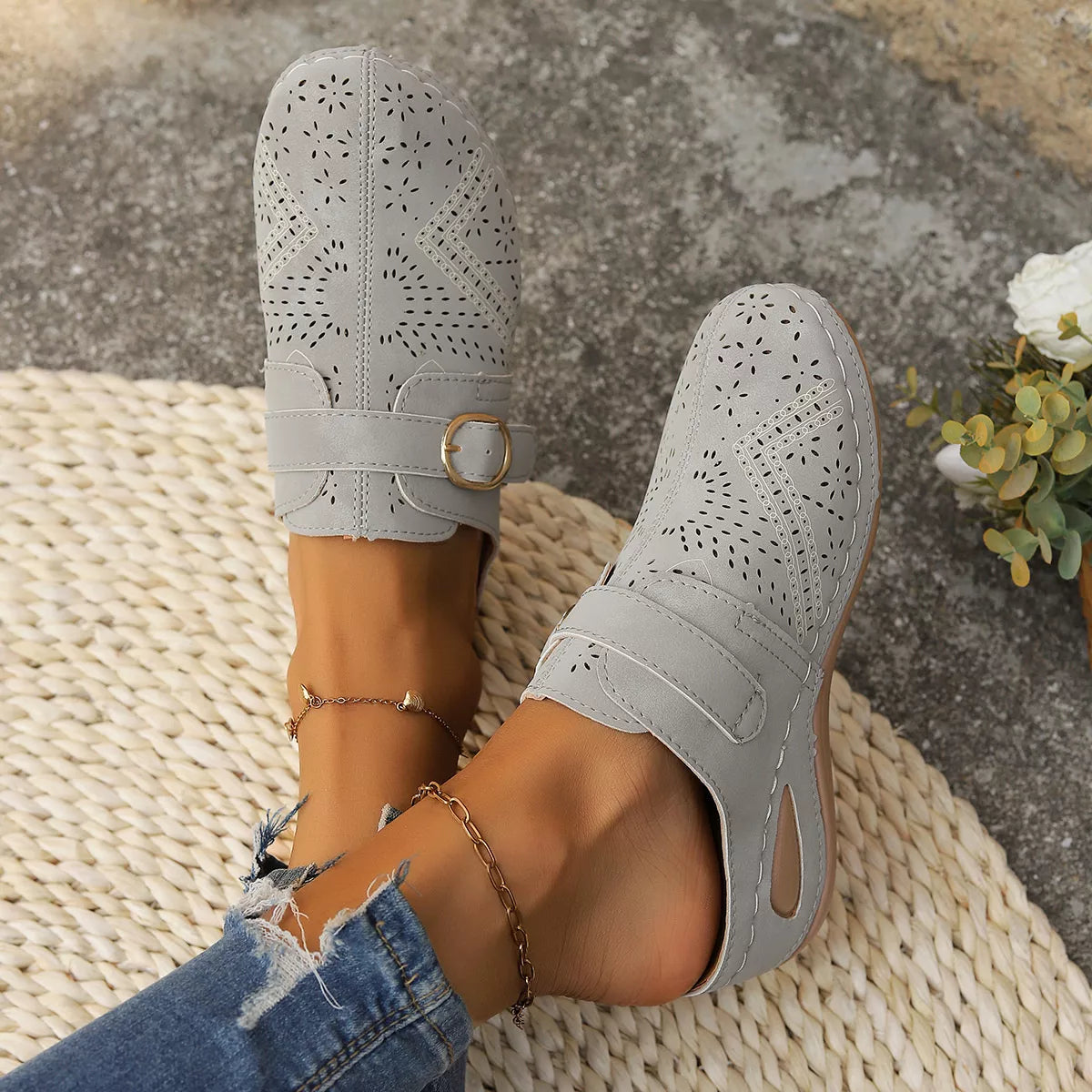 Casual Buckle Slip-Ons, view 6