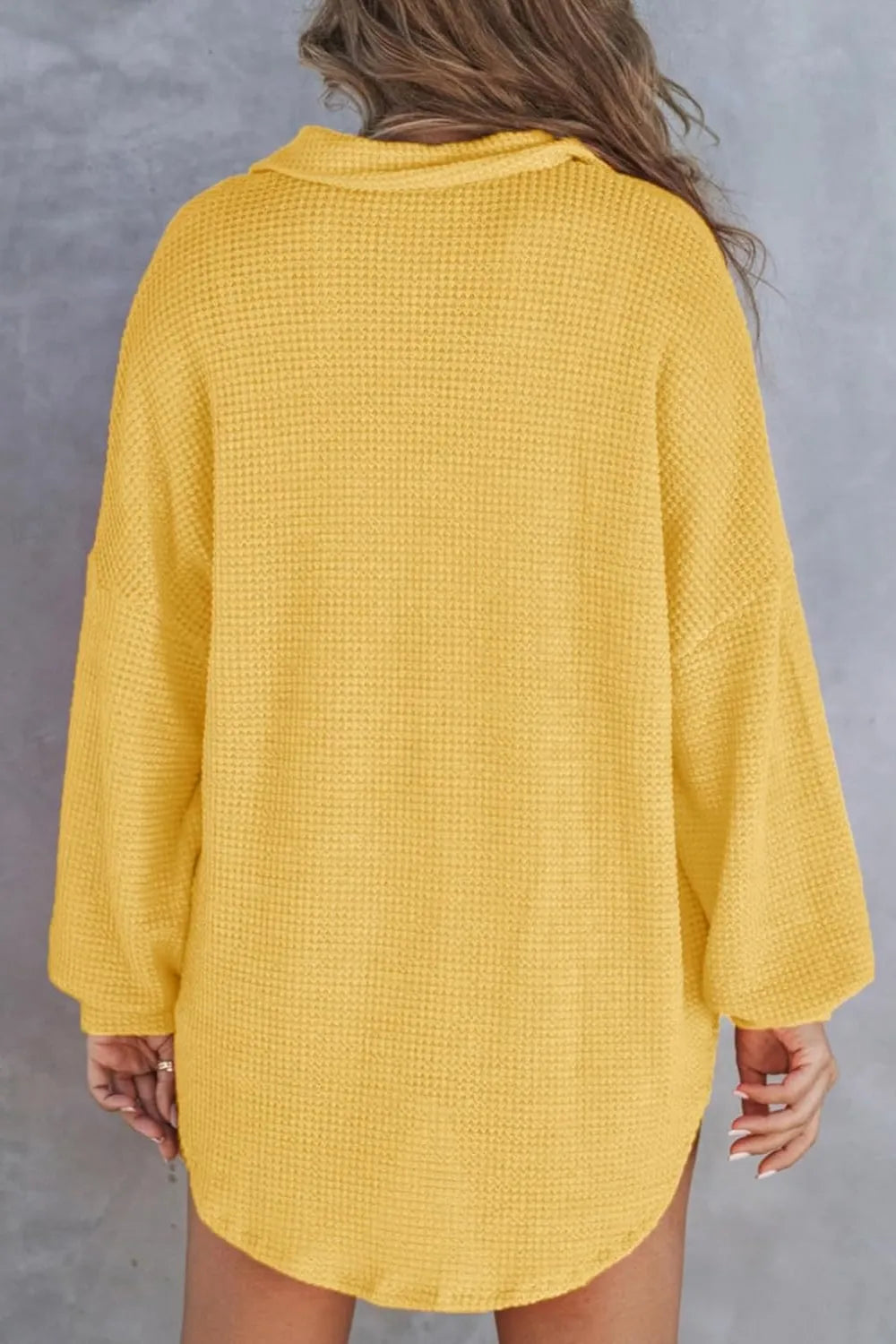 Half Button Long Sleeve Sweatshirt - Lilixa.store