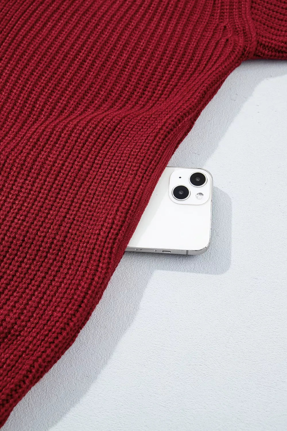 Solid Color Knit Oversized Button Front Sweater Cardigan - Lilixa.store