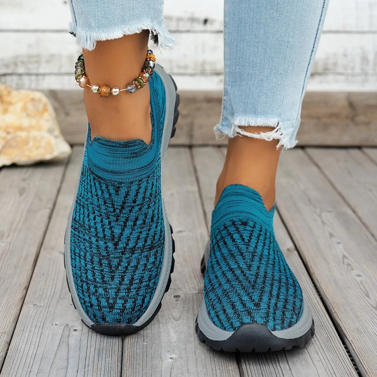Mesh Round Toe Platform Athletic - Lilixa.store