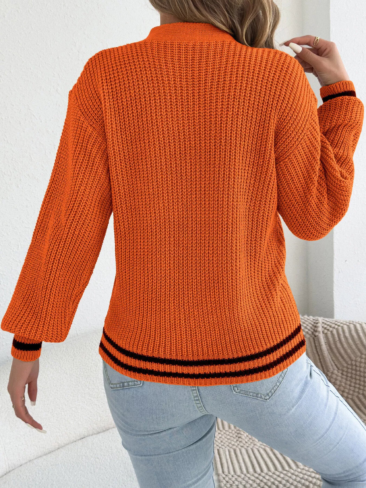 Cutout Cable Knit Sweater