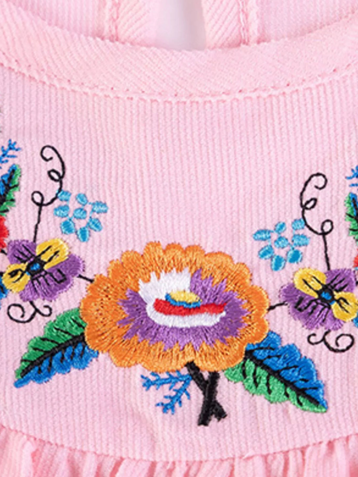 Children's Embroidered Long Sleeve Dress - Lilixa.store
