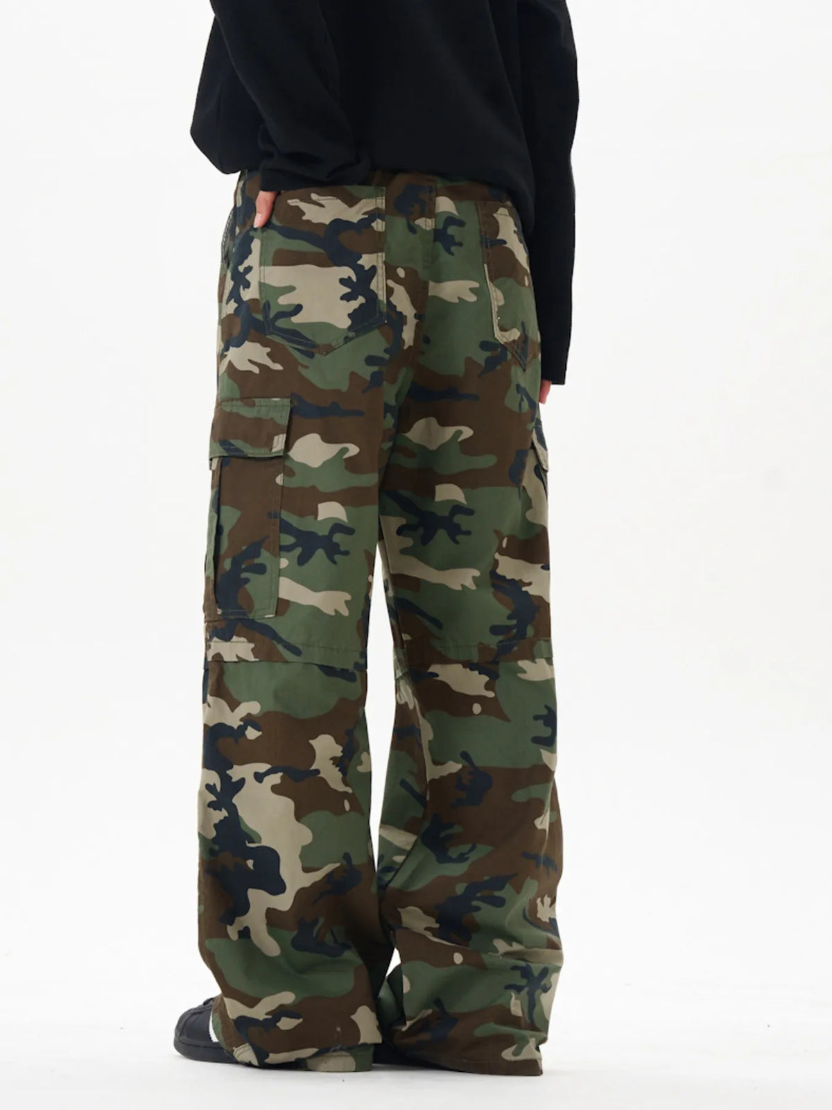 Men's Loose Fit Camouflage Cargo Pants, view 4