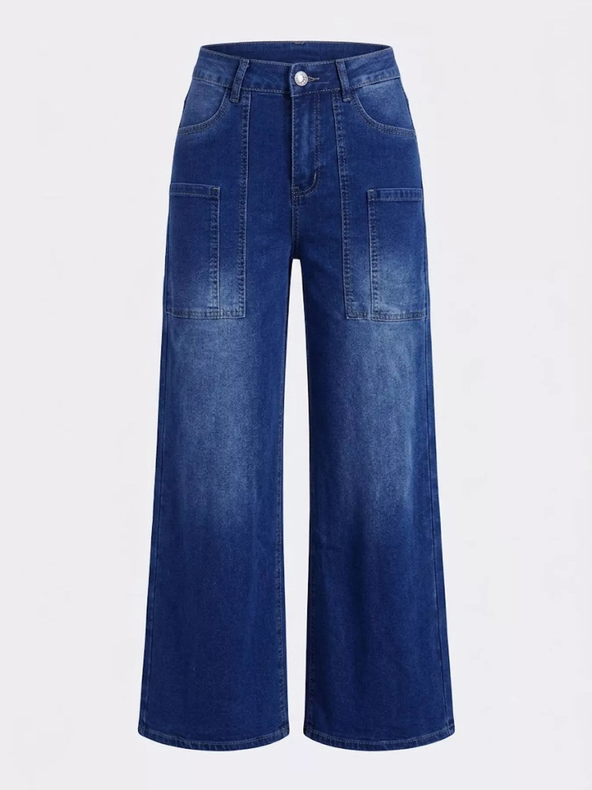 High-Waisted Wide Leg Jeans